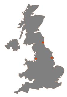 Heavyduty Forklifts locations — Lancashire, Gateshead and Hull